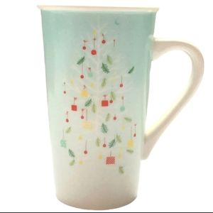 Starbucks 2019 Green/ Blue Christmas Tree Holiday Coffee Cocoa Tall Mug 16 oz
